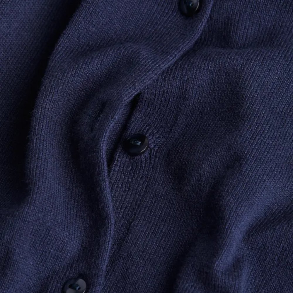 H&M Navy Fine-knit Cotton Cardigan/ NWT/4T - Picture 3 of 9